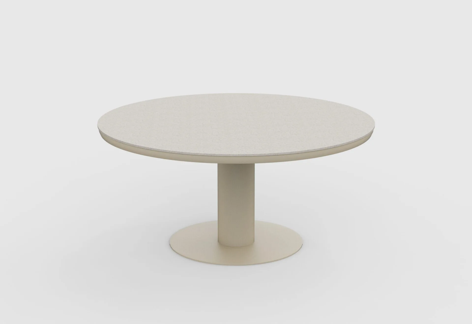 160cm irin Round beige Dining and Lounging Outdoor Garden table for sale from The Outdoor Scene Dublin 14, Ireland
