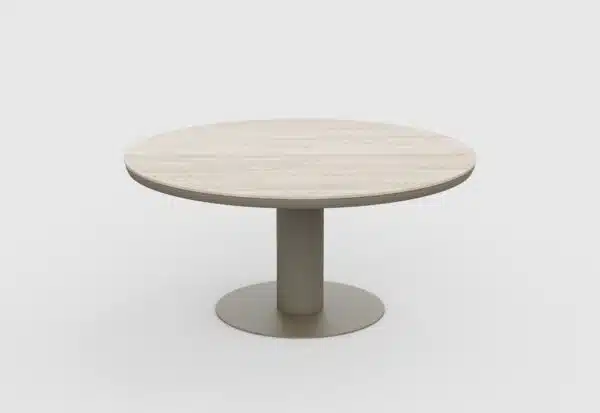 160cm Brown Irin Round Garden Dining Set– 6 Seater