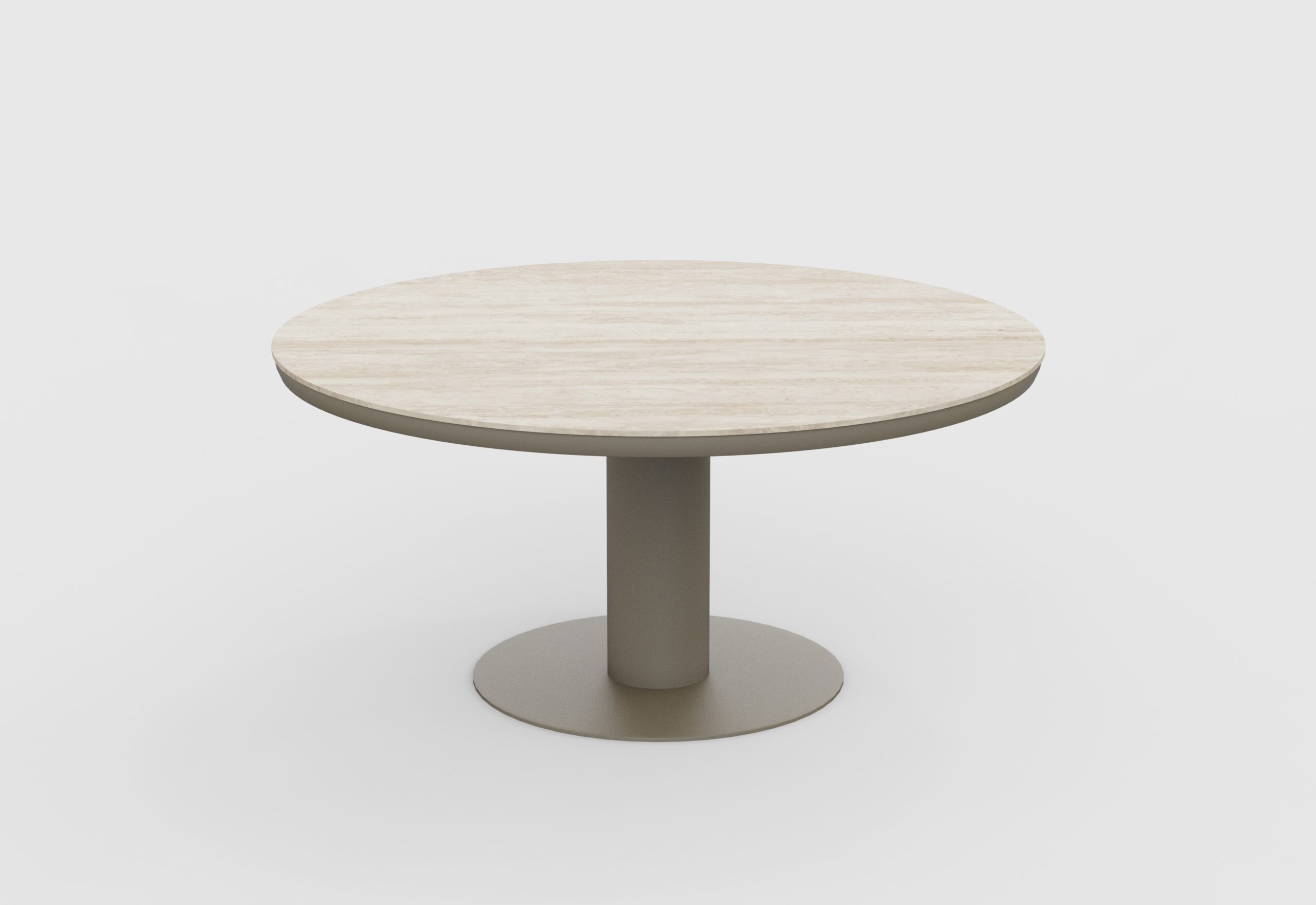 160cm Brown Irin Round Garden Dining Set– 6 Seater