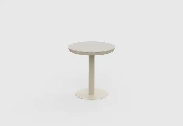 70cm Beige Irin Round Garden Bistro Sets – 2 Seater