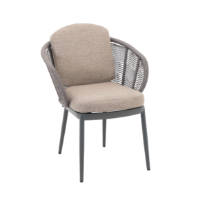 Santorini Dining Chair Grey for sale from The Outdoor Scene, Dublin Ireland. garden Chair