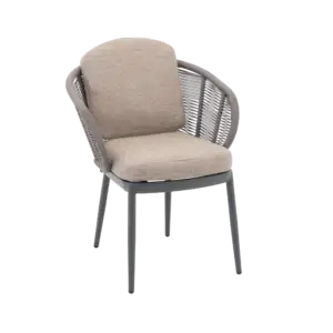 Santorini Dining Chair Grey for sale from The Outdoor Scene, Dublin Ireland. garden Chair