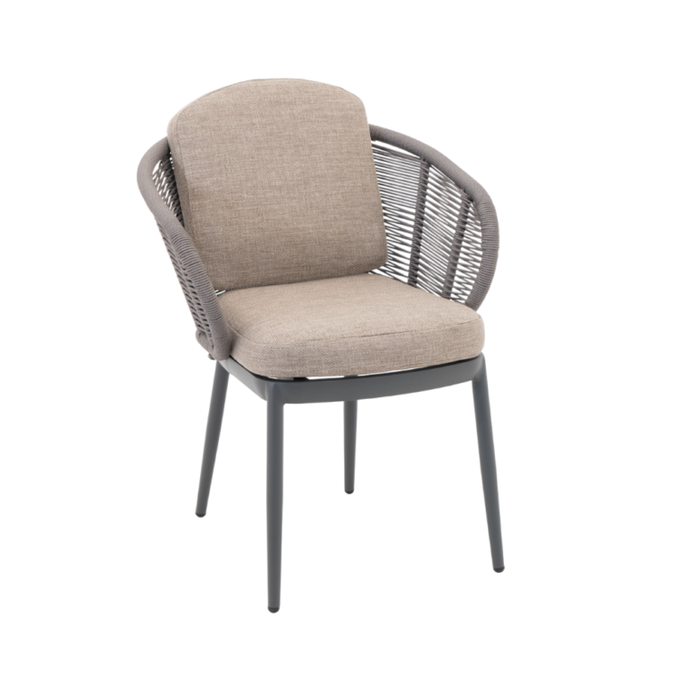 Santorini Dining Chair Grey for sale from The Outdoor Scene, Dublin Ireland. garden Chair