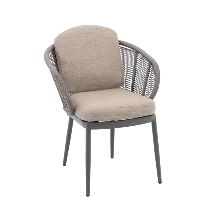 Santorini Dining Chair Grey for sale from The Outdoor Scene, Dublin Ireland. garden Chair