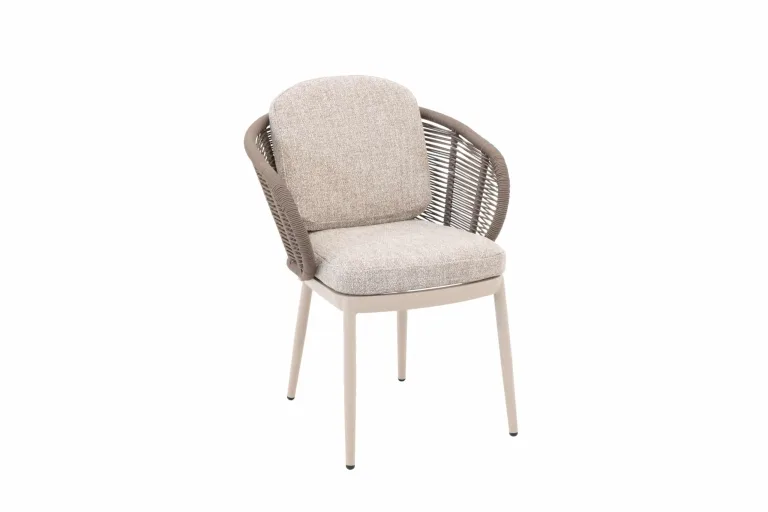 Santorini Dining Chair Beige for sale from The Outdoor Scene