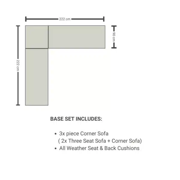 Timber Hybrid Corner Sofa Collection – Sand