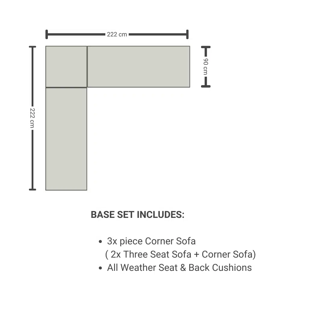 Timber Hybrid Corner Sofa Collection – Sand