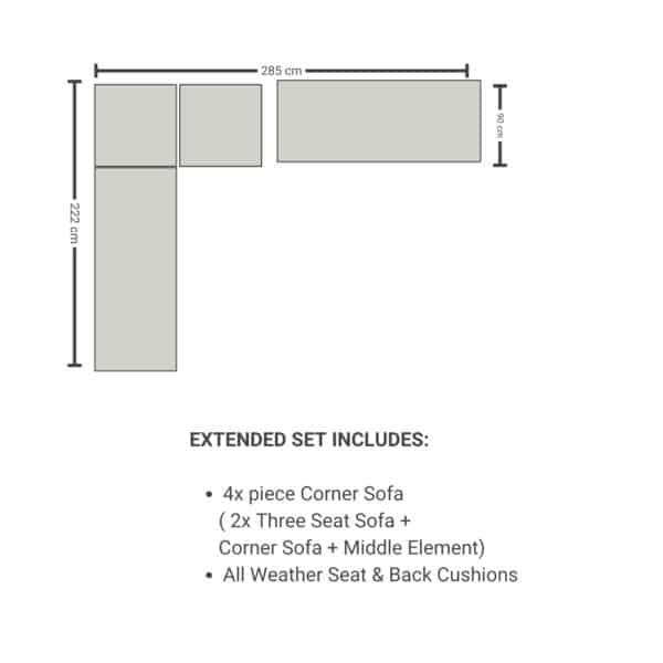 Timber Hybrid Corner Sofa Collection – Sand