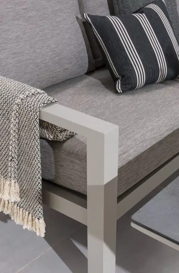 Timber Lounge Corner Sofa Set – Beige