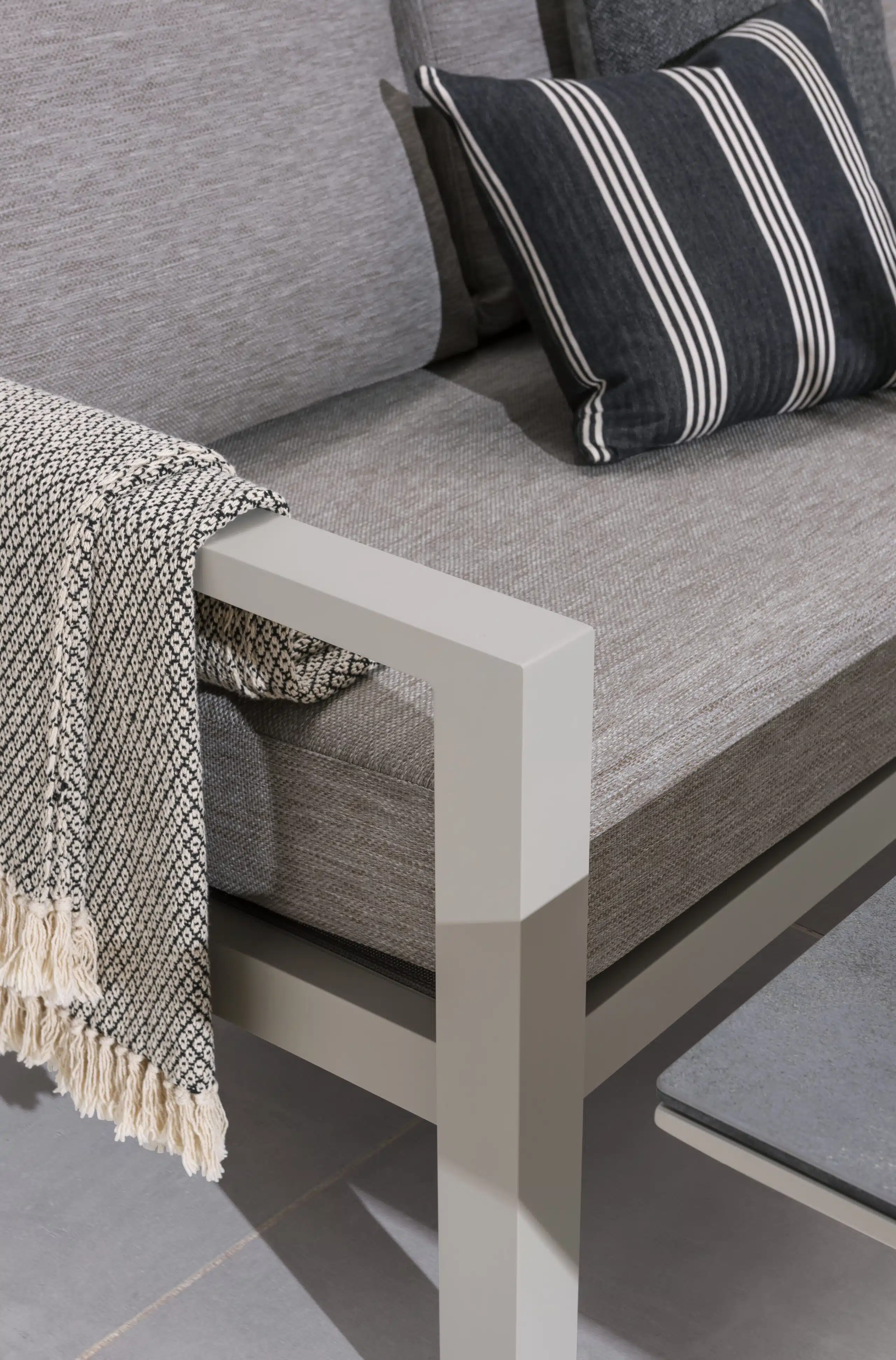 Timber Lounge Corner Sofa Set – Beige