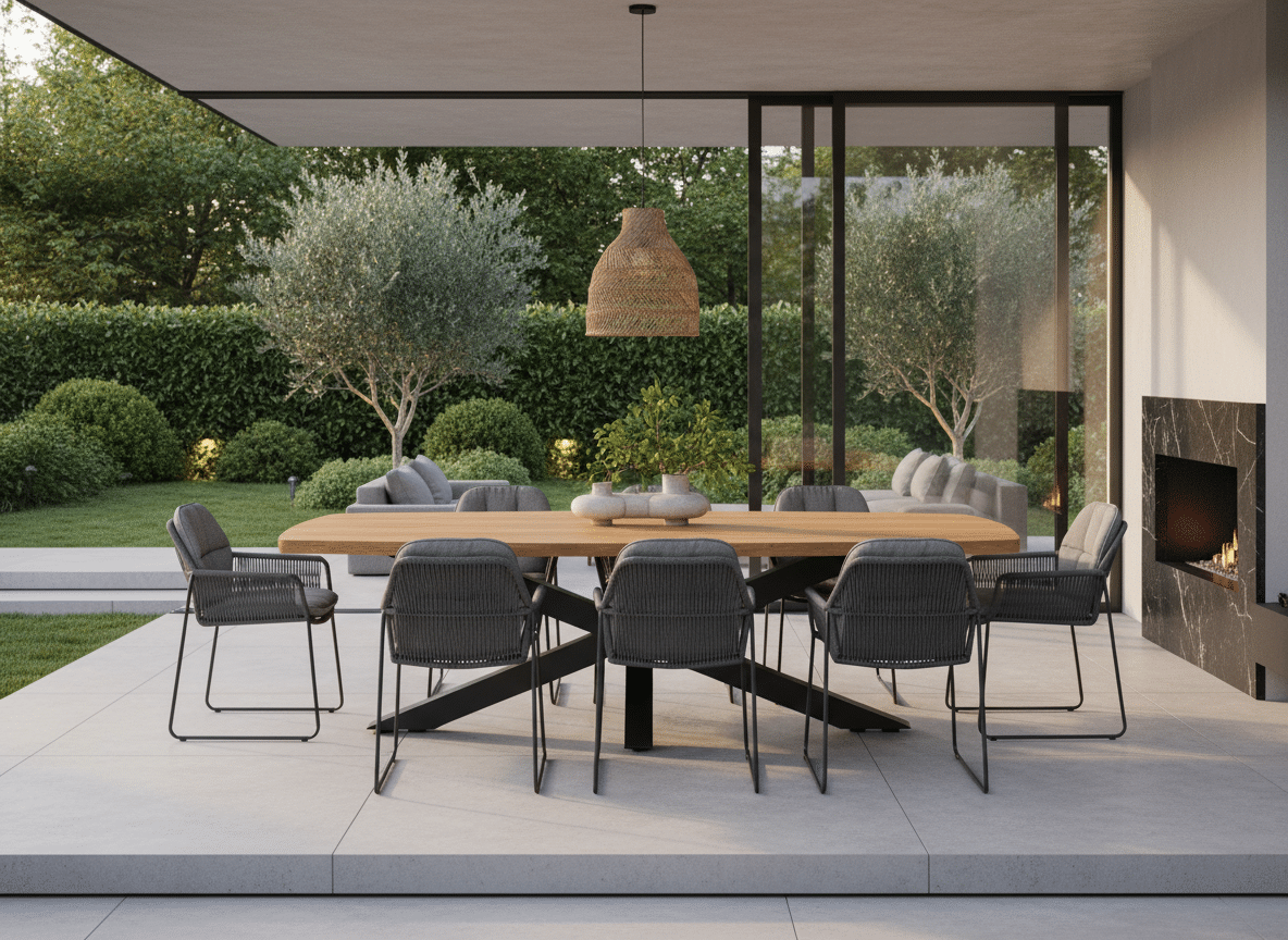 280cm Los Marcos Outdoor Dining Set | 8 Seater