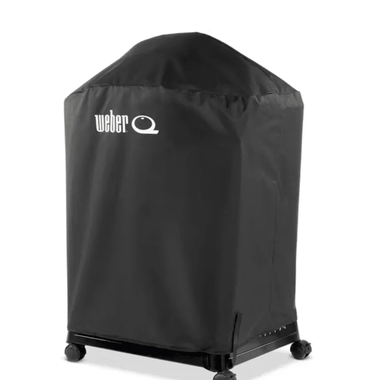 Weber Works Premium BBQ cover available at The Outdoor Scene