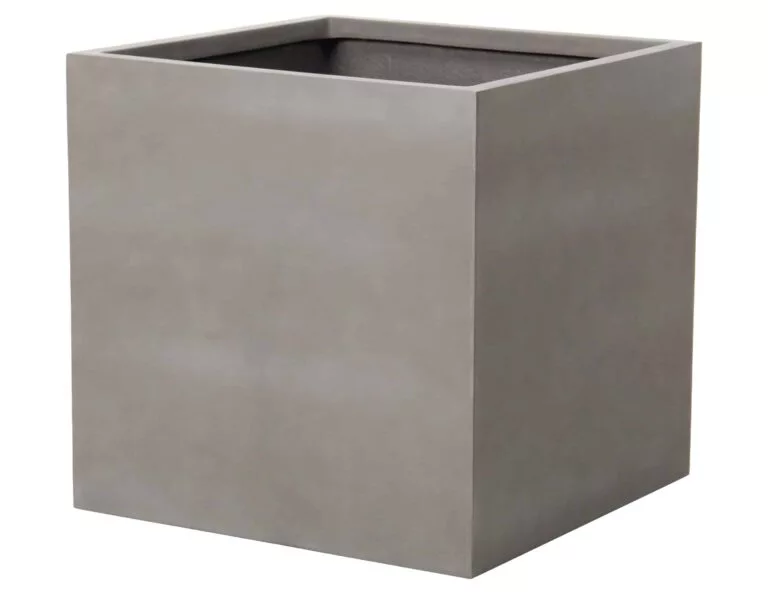 Anco Square Brown Terracotta Velvet Stone Pot for sale in Ireland at The Outdoor Scene