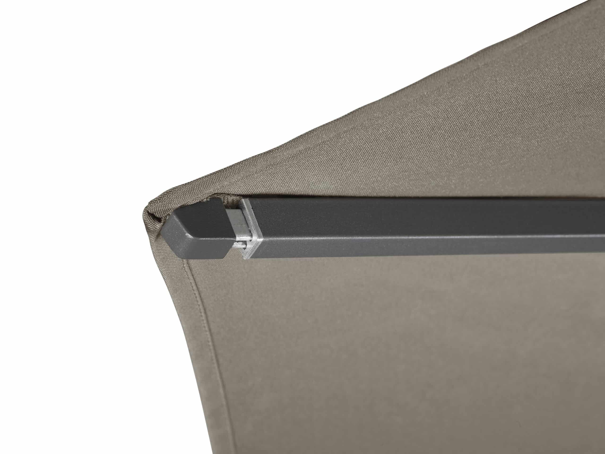 Riva 2.5m Round Parasol Olive Fabric- Anthracite Frame