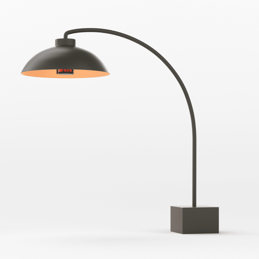 Heatsail DOME FS outdoor heater in midnight colour on sale at The Outdoor Scene