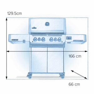 Prestige 500 Connected RSIB Gas BBQ dimensions