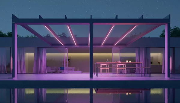 Terrazza Pure Glass roof pergola for sale from The Outdoor Scene