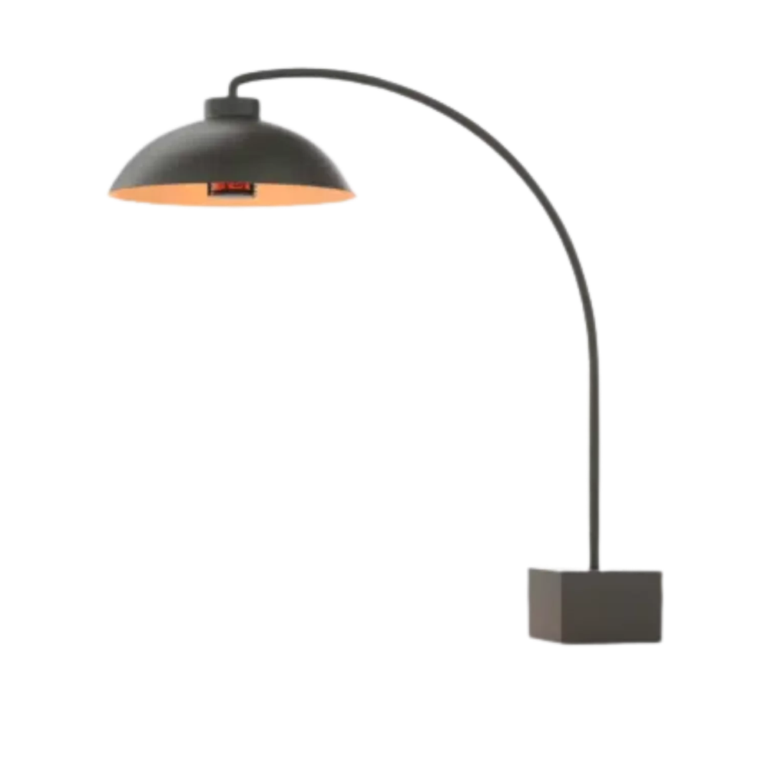 Heatsail DOME FS outdoor heater in midnight colour on sale at The Outdoor Scene