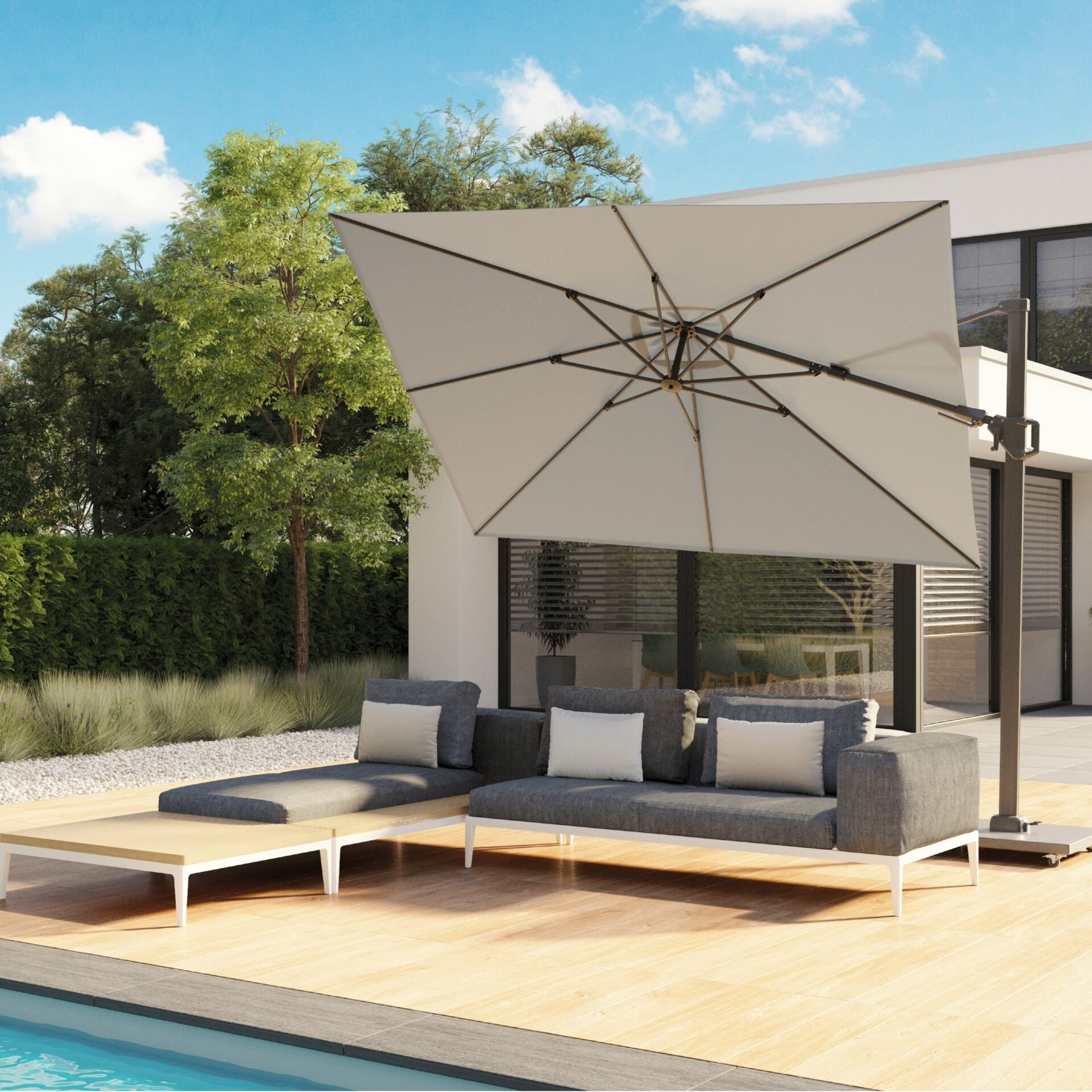 Garden Furniture in Ireland.
Parasol and Base for sale in Ireland