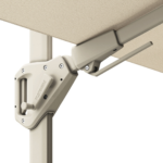 Platinum Challenger Free -Arm Parasol Sandstone Frame 3x3m Champagne with Ceramica Base for sale in IRL