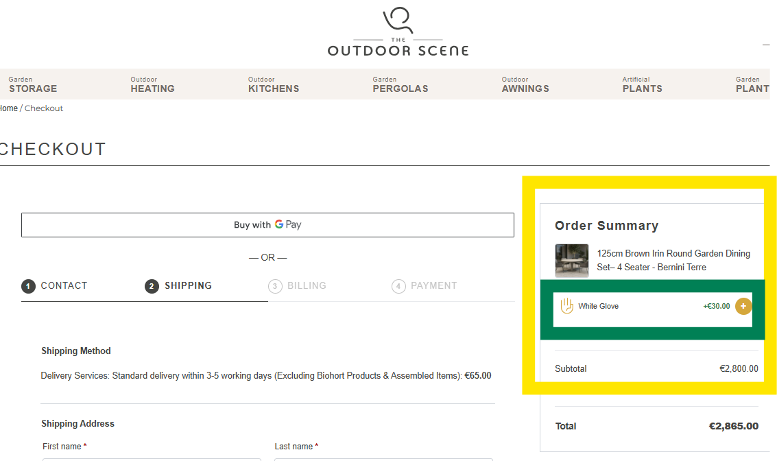 Garden Furniture White Glove Service in Ireland by The Outdoor Scene