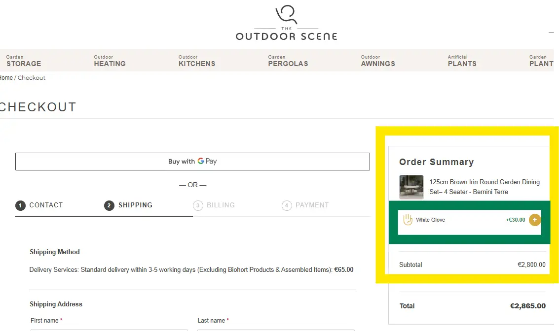 Garden Furniture White Glove Service in Ireland by The Outdoor Scene