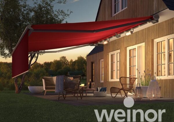 Weinor Semina Life Garden Cassette Awning for sale in Ireland. Fit to measure automatic awning