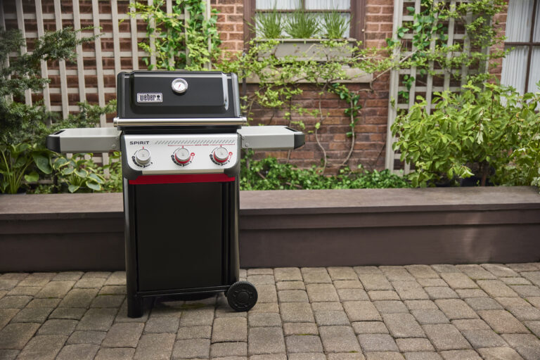 Weber BBQ spirit E 325 gas barbecue for sale in Ireland. Shop from The Outdoor Scene, Dublin. Lifestyle outdoor cooking