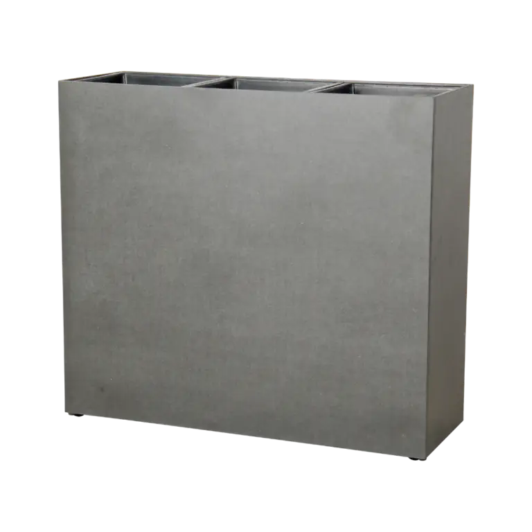 Bristol Rectangular Grey Smooth Cement Fiber Pot for sale in Ireland