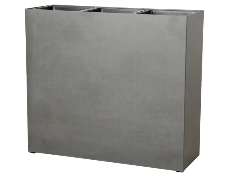 Bristol Rectangular Grey Smooth Cement Fiber Pot for sale in Ireland