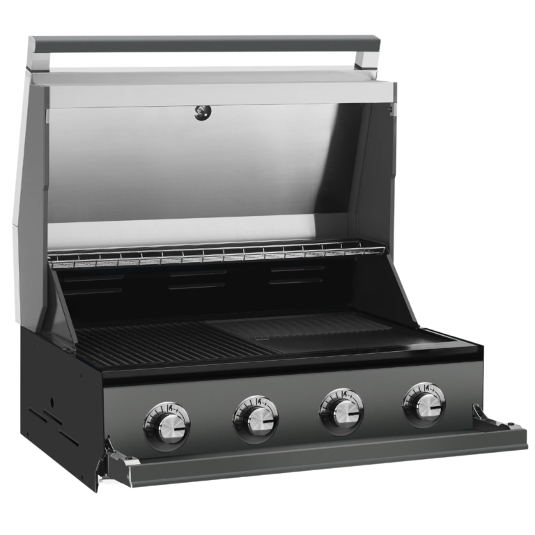 Beefeater 1700 series 4 burner built-in BBQ side view
