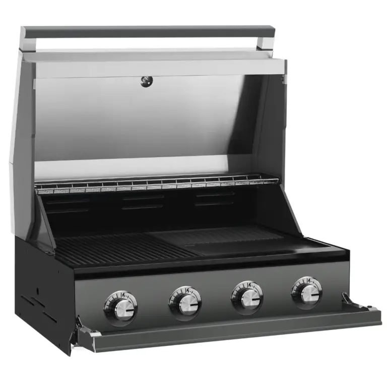 Beefeater 1700 series 4 burner built-in BBQ side view