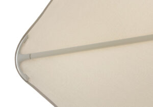Rounded edges of Nexus T2 Cantilever parasol with base for sale from The Outdoor Scene, Dublin 14.