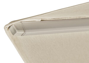 Platinum Sun & Shade free-arm parasol Challenger T² Sandstone, 300x300 Champagne - String fit corner