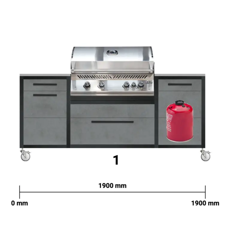Burnout Smoke Grafite Kitchen Starter modules
