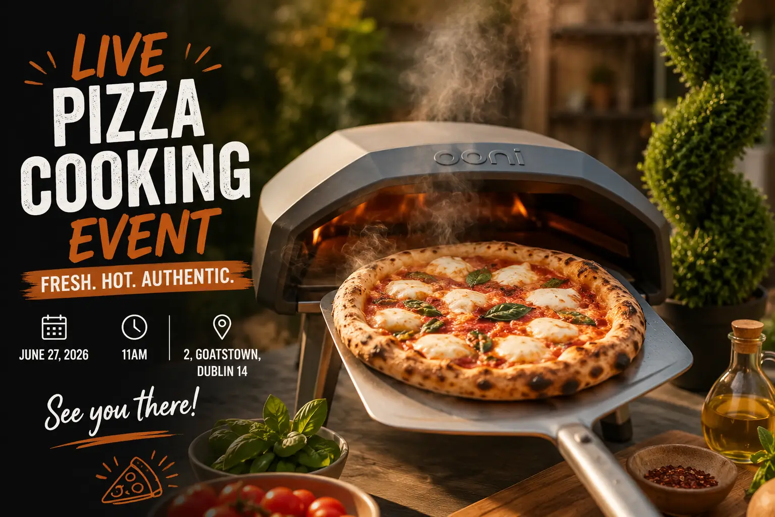 Outdoor Cooking event - Ooni Pizza Oven Demo at The Outdoor Scene in Ireland