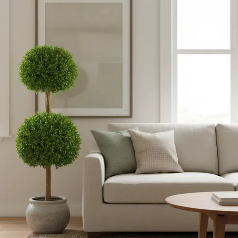 Plastic Boxwood Double Ball lifestyle pic