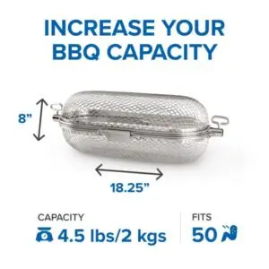 Napoleon Rotisserie Basket Stainless steel for sale from The Outdoor Scene