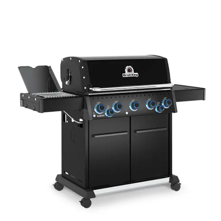 Broil King Baron 590 IRX Shadow barbecue with side shelves