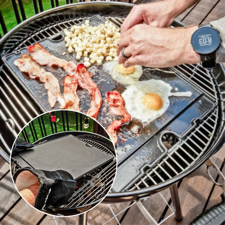 Outdoor cooking on Broil King Charcoal BBQ Kettle 57cm