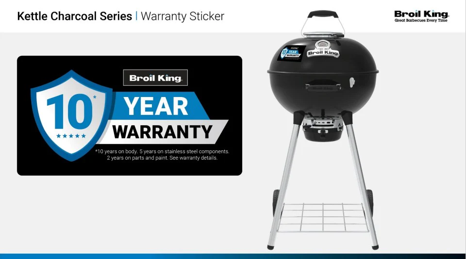 Broil King Kettle 57cm Warranty information