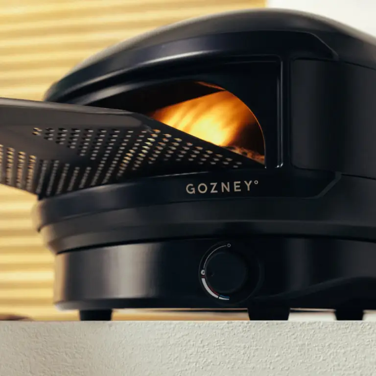 Close-up of the Gozney Arc Lite pizza oven