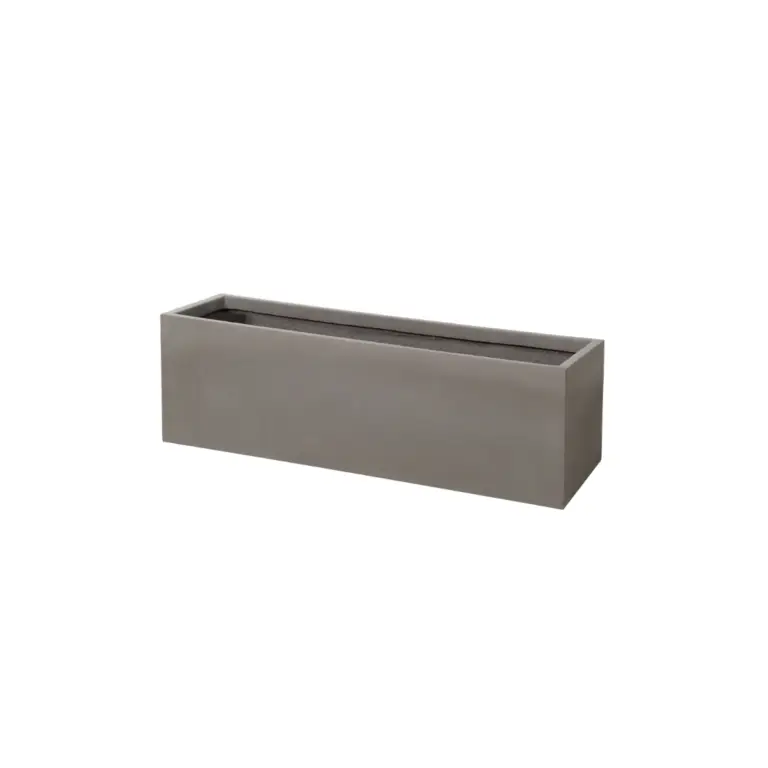 Derby Brown Terracotta Rectangular Plain Velvet Stone Pot for sale