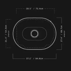 External Oven Dimensions (W x D x H)
