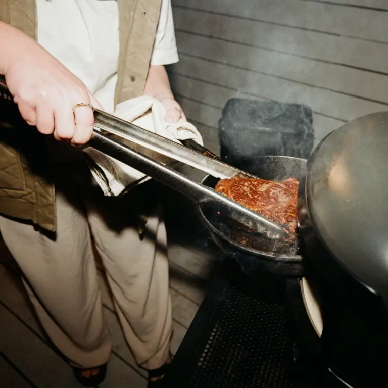Gozney live-fire tongs for sale from The Outdoor Scene