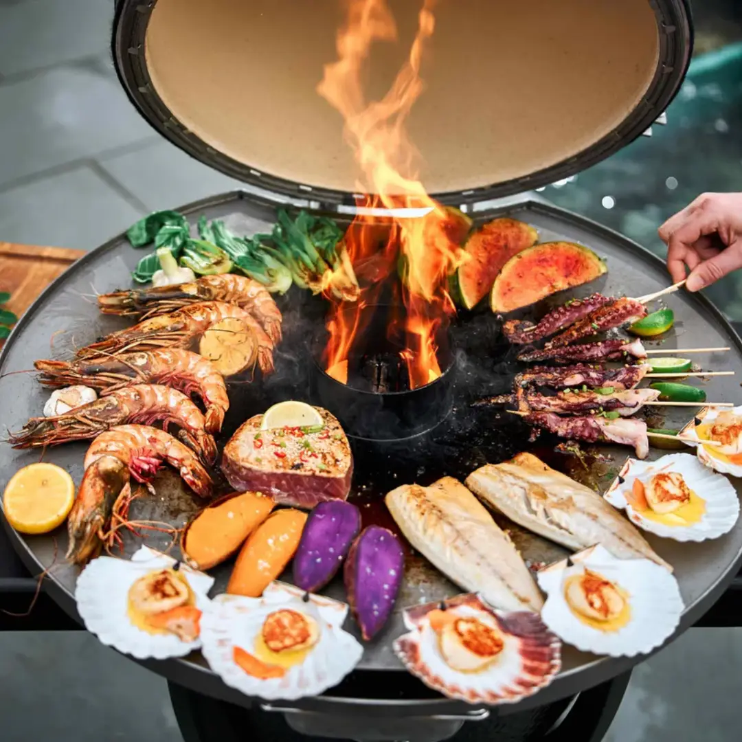 Cooking on the Monolith Grill