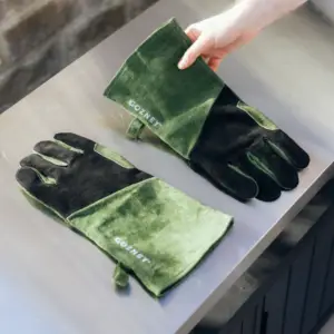 Pair of Gozney Heat Resistant Gloves made from durable suede