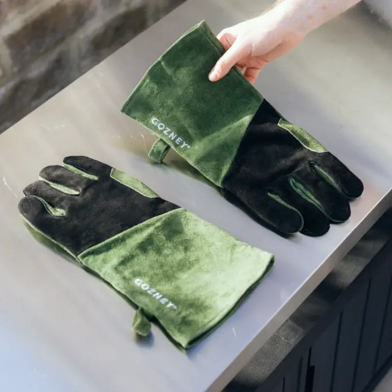 Pair of Gozney Heat Resistant Gloves made from durable suede