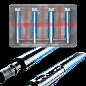 Patented Dual-Tube™ Burners Even Heat Distribution