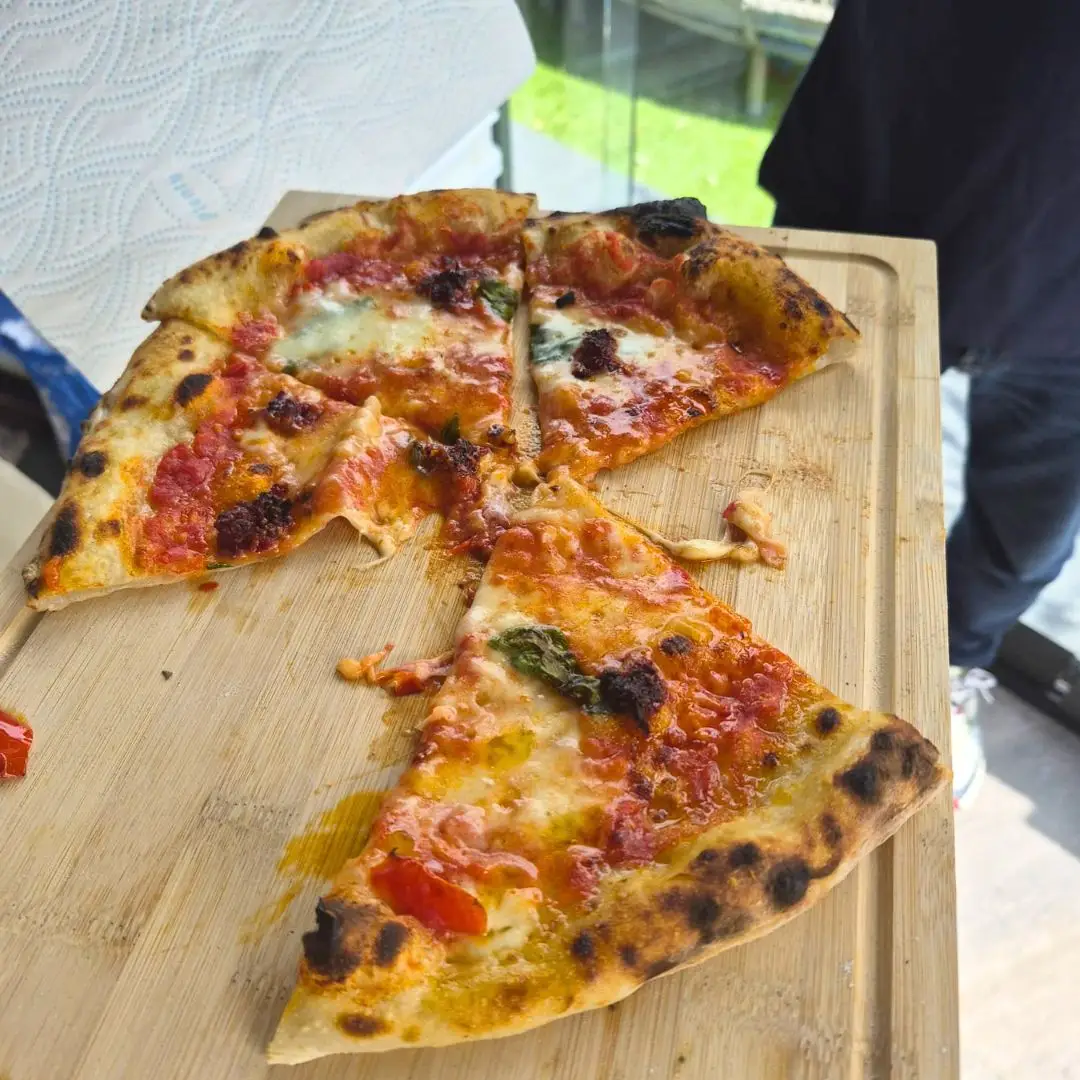 Pizza cooked for the event